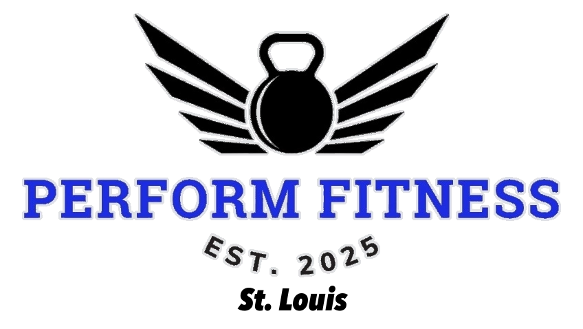 Perform Fitness St Louis Logo Image (image of a kettle bell with wings)